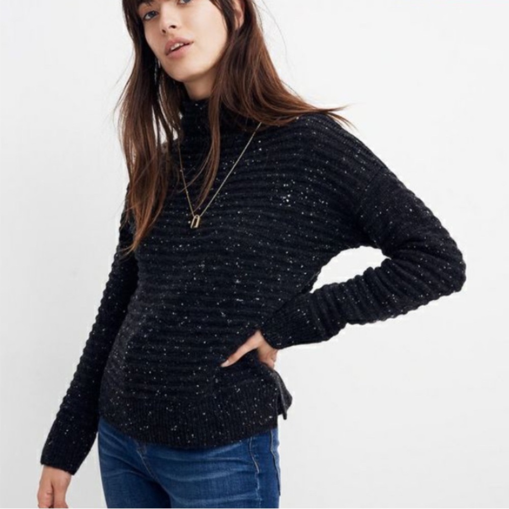 Madewell Belmont Mockneck Sweater XXS in Coziest Yarn